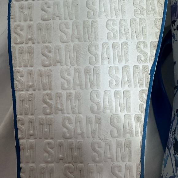 Sam Edelman Kylee Blue Floral flip flop Sandals size 7 - Picture 8 of 10